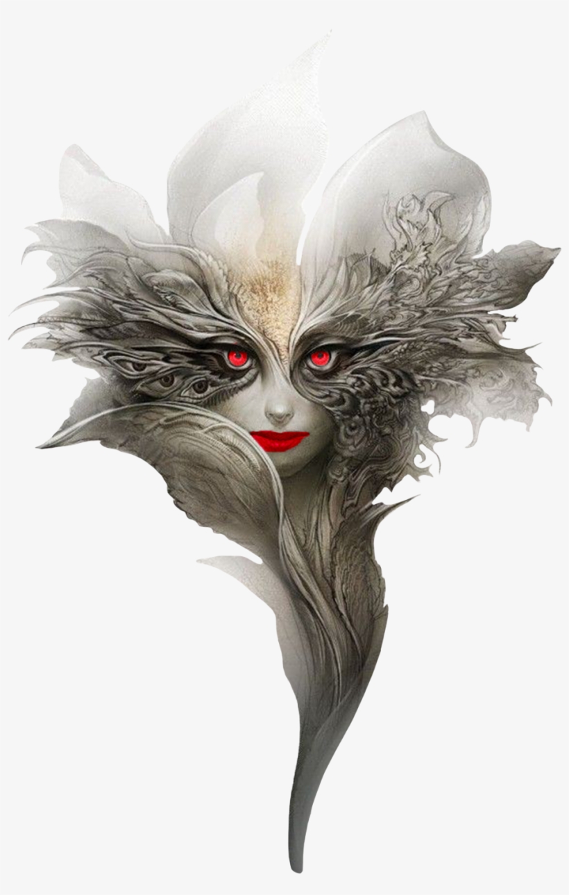 I Gave Her Red Eyes And Lips - Android Jones Prints, transparent png download