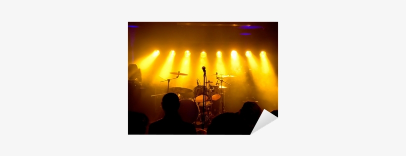 Empty Stage At Concert, Yellow Stage Lights Sticker - Yellow Stage Light, transparent png download