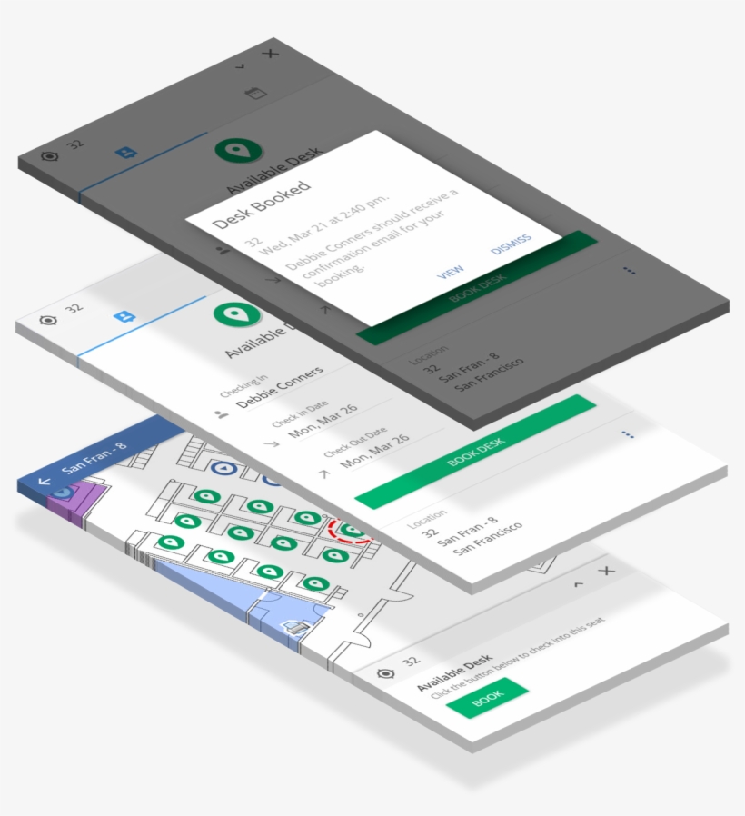 Desk Booking Stack - Portable Network Graphics, transparent png download