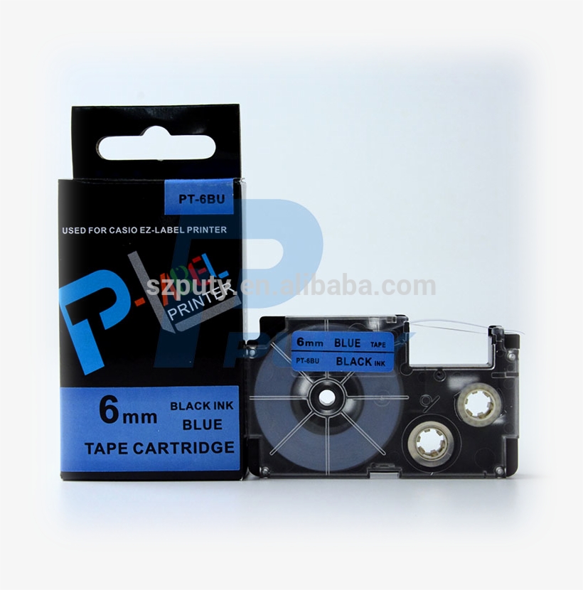 China 1 Cassette, China 1 Cassette Manufacturers And - Casio Black On Green Ribbon (xr-6gni), transparent png download