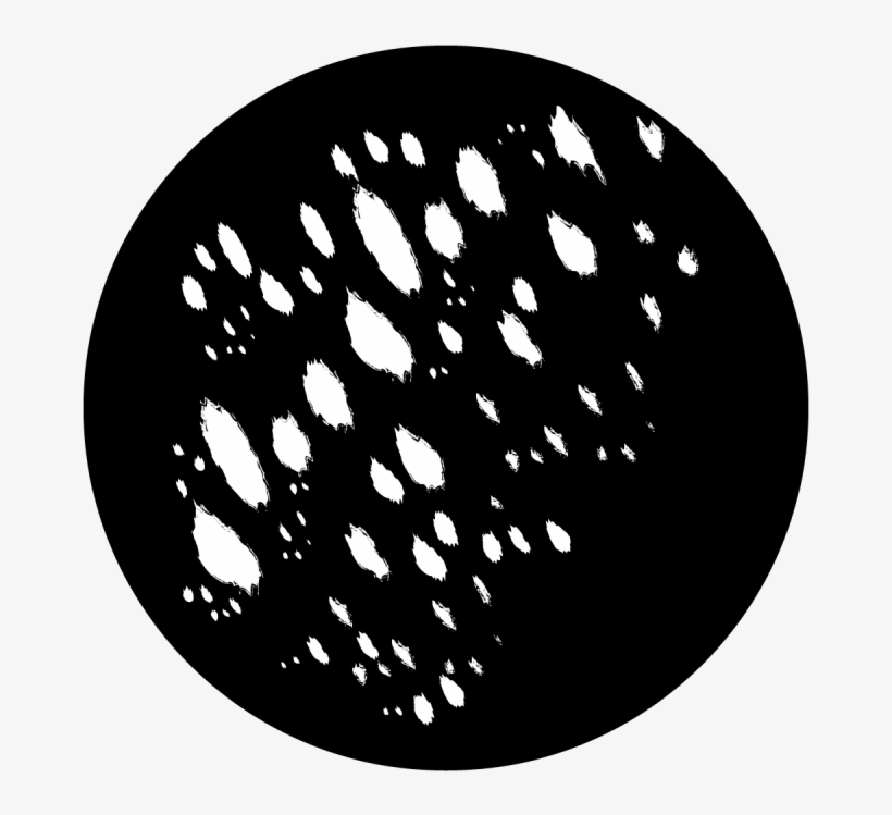 Brushed Water Droplets - Apollo Brushed Dropletsglass Gobo Sr-0119, transparent png download