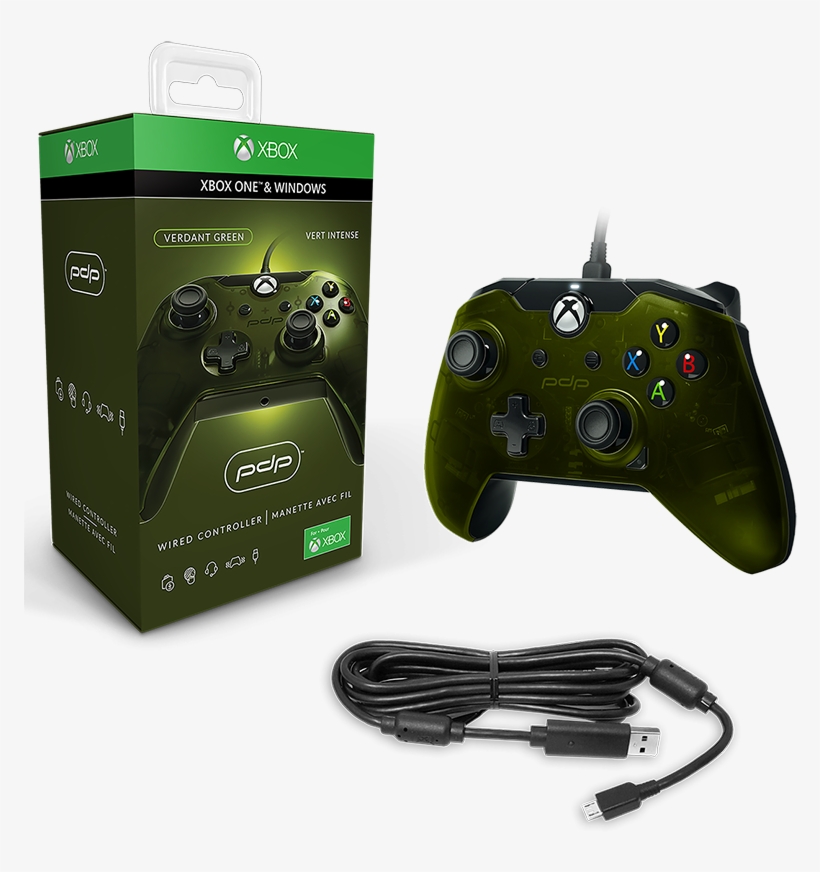 Pdp Wired Controller - Pdp Wired Controller For Xbox One - Green, transparent png download