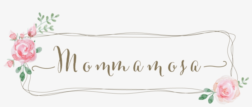Mommamosa - Floral Wreath Logo Transparent, transparent png download