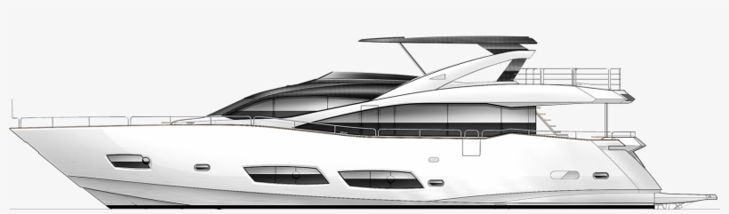 Sunseeker 28m Yacht, transparent png download