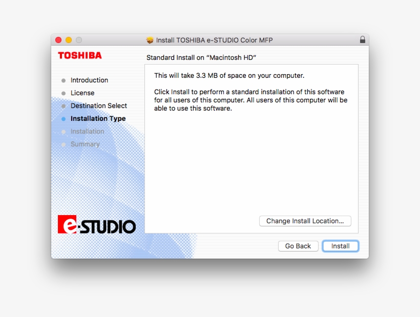 Mac Print Toshibainstall 1 - Toshiba E Studio, transparent png download