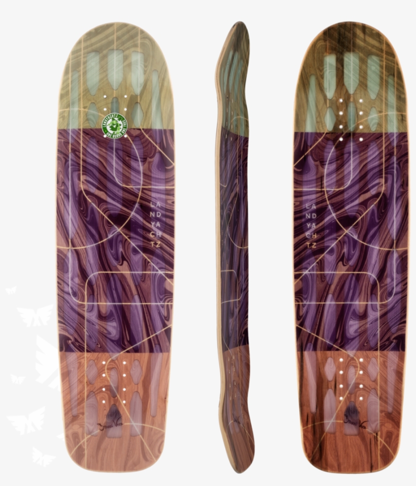 2018 Landyachtz Hollowtech Sidewalker Longboard Skateboard, transparent png download
