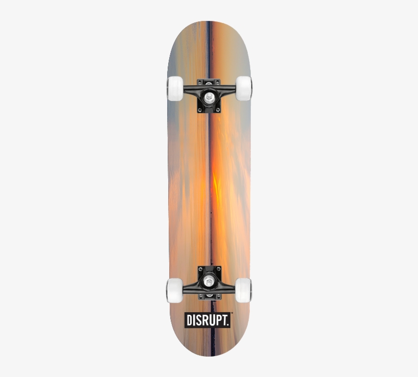 Sunset Deck - Geometric Skateboard Decks, transparent png download