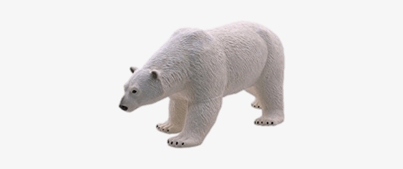 Polar Bear Plastic Model - Plastic Polar Bear Toy, transparent png download