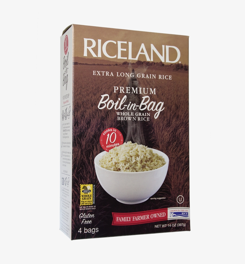 Riceland Premium Brown Rice Boil In Bag - Riceland White Rice, Premium, Long Grain, Boil-in-bag, transparent png download
