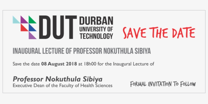 Inaugural Lecture Professor Sibiya Save The Date - Save The Pit Bulls Sticker, transparent png download
