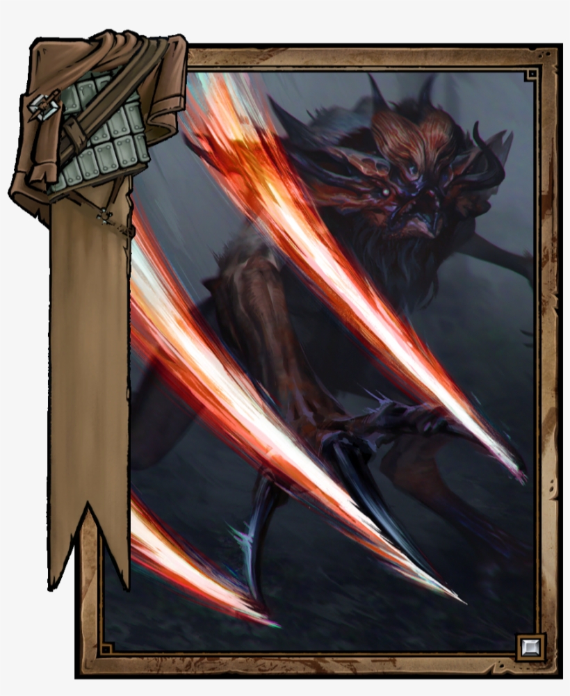 Wonderful Detail On The Vampire, But Even More Importantly - Gwent Lacerate, transparent png download