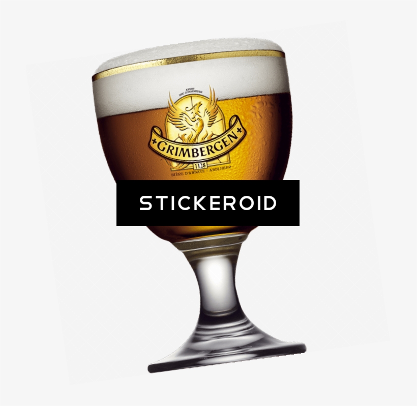 Grimbergen Beer Glass - Cerveza Emdbrau, transparent png download