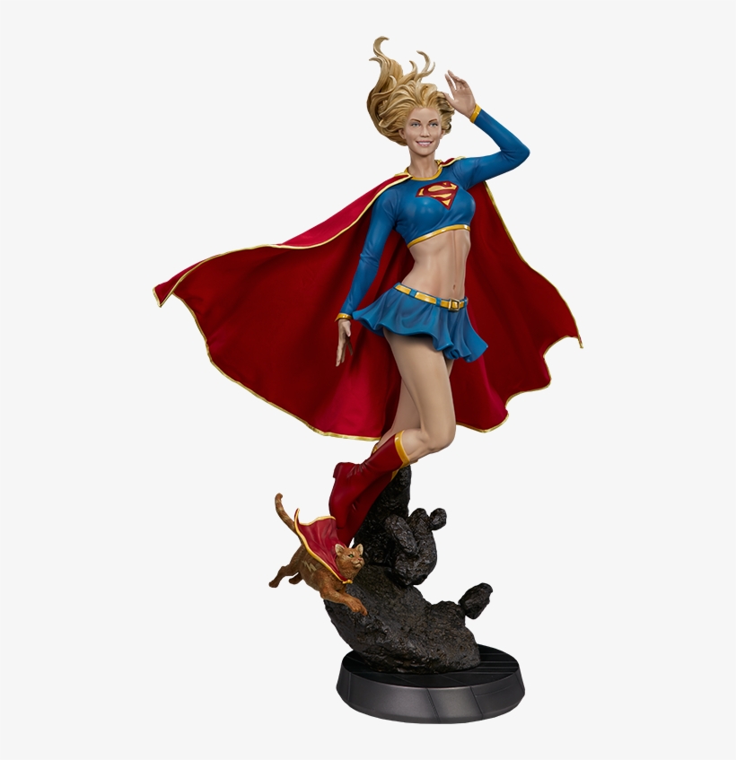 Dc Comics Premium Format™ Figure Supergirl - Superman - Supergirl Premium Format 1:4 Scale Statue, transparent png download