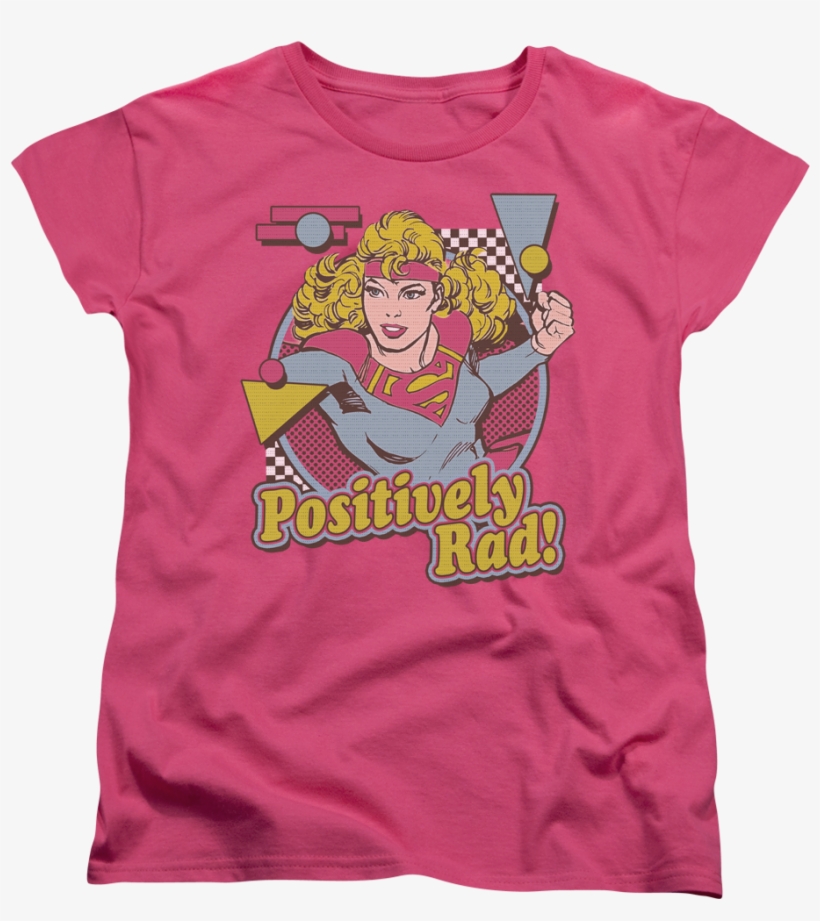 Dc Comics Supergirl Positively Rad Big Girls T-shirt, transparent png download