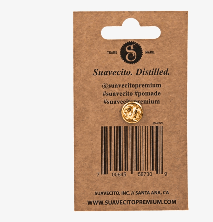 Barber Pole Gold Pin - Arrowhead Skull Gold Pin By Suavecito, transparent png download