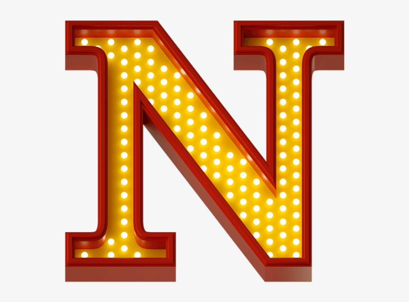 Neon Retro Light Font - Neon N Png, transparent png download