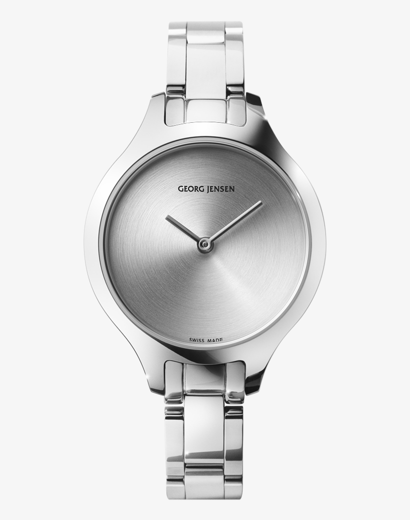 Georg Jensen Concave Watch With Stainless Steel Bracelet, transparent png download