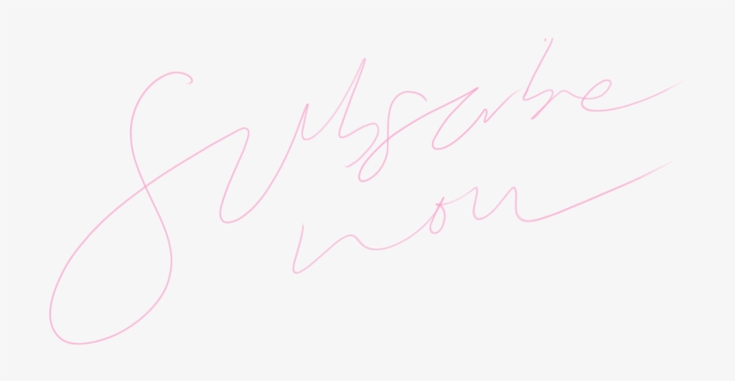 Subscribe - Handwriting, transparent png download