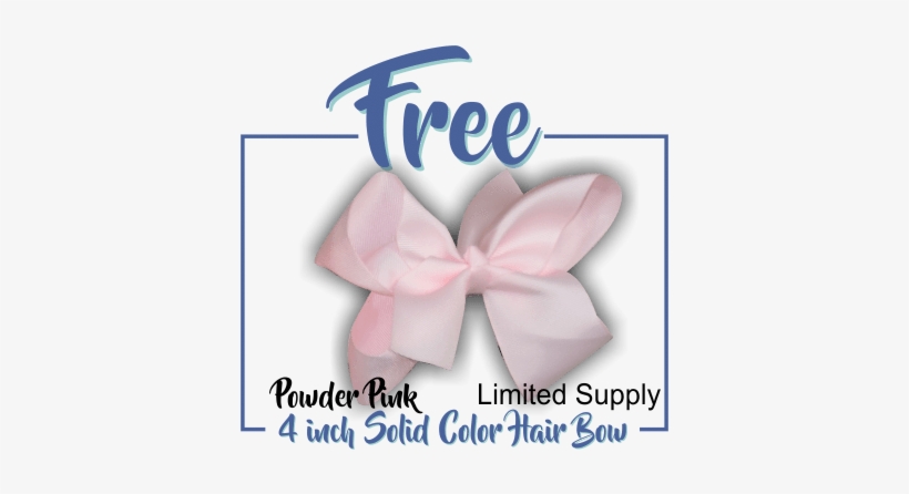 Free 4 Inch Powder Pink Bow Hair Bow, Hair Bows Bargainbows - Headband, transparent png download