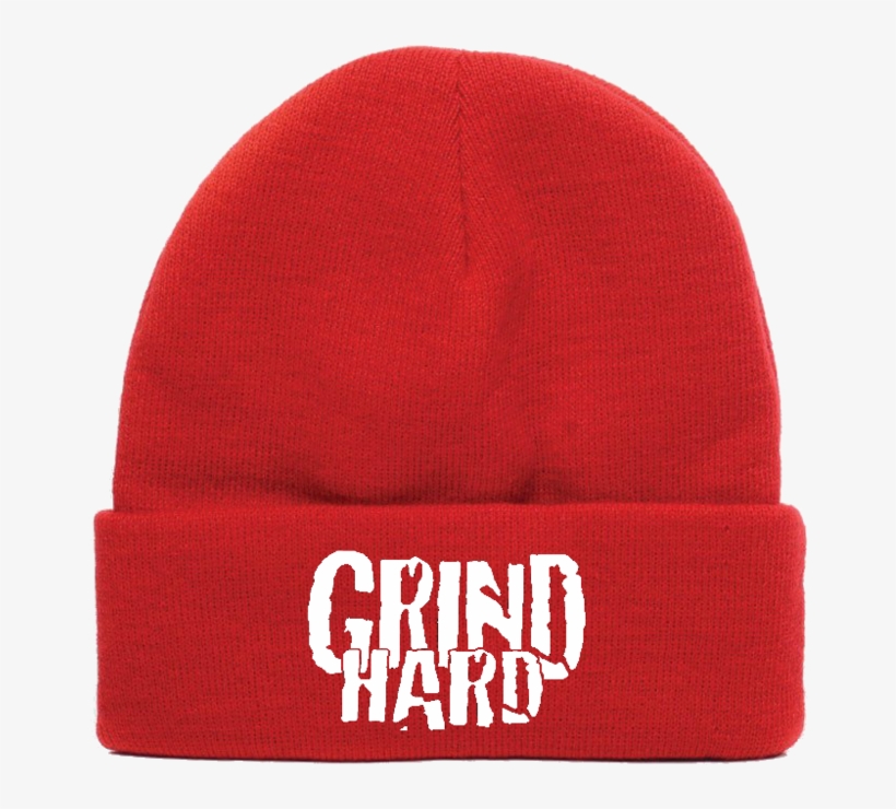 White Grind Hard Beanie, transparent png download