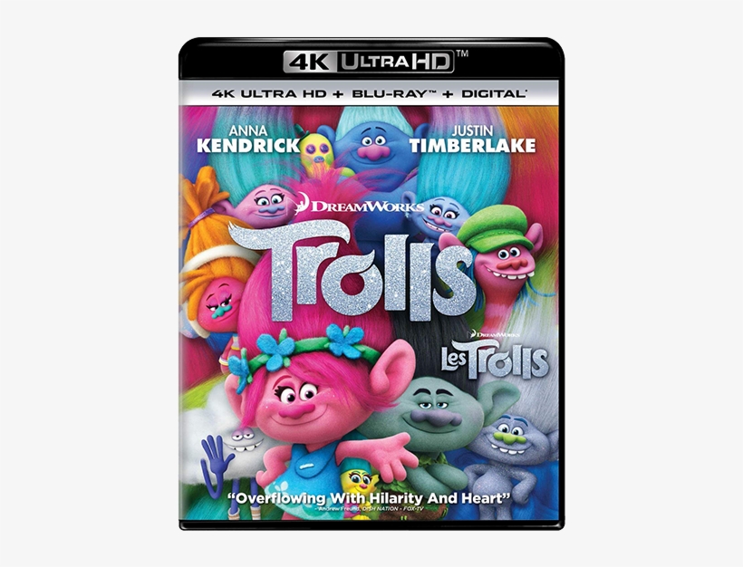 Trolls 4k - Trolls Bluray, transparent png download