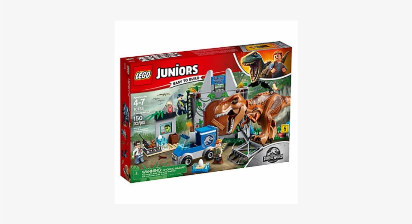 T-rex Breakout - Lego Junior Jurassic World, transparent png download