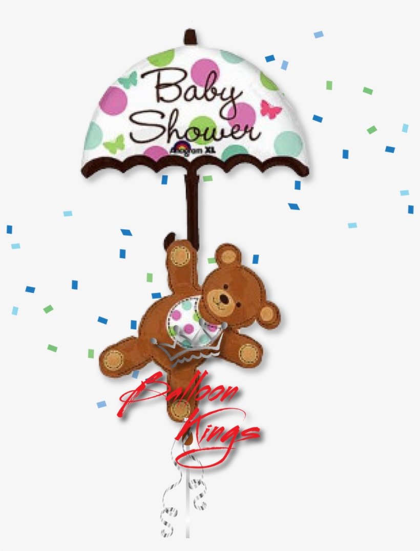 Baby Shower Umbrella Bear - Anagram Brand Balloons Baby Shower Umbrella & Bear, transparent png download