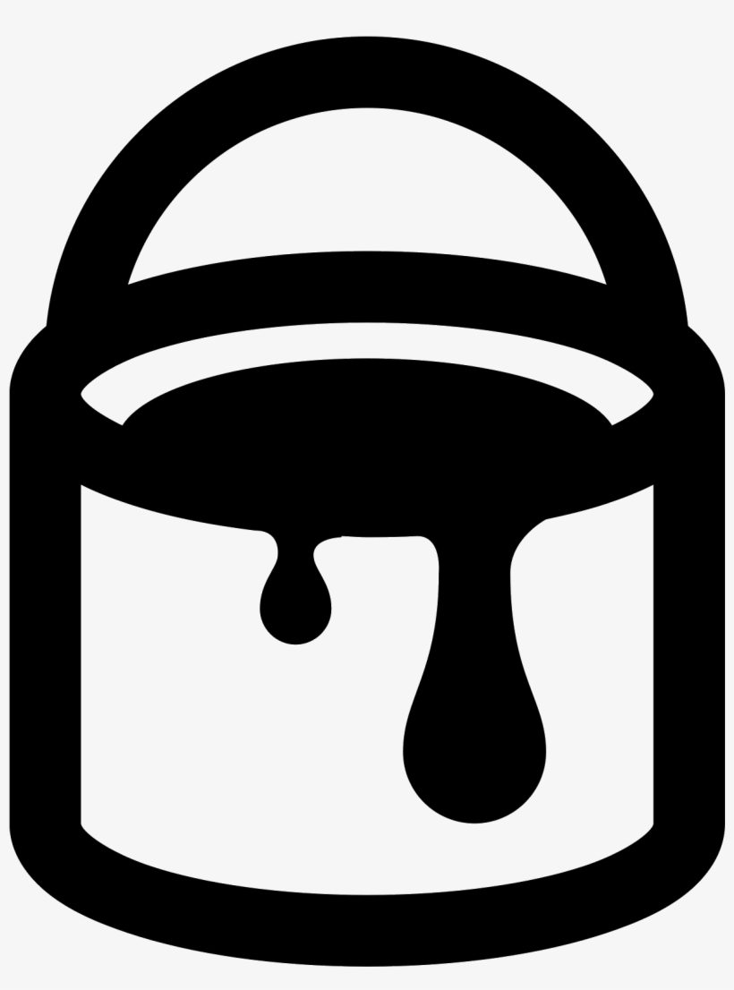 Paint Bucket Icon - Balde De Tinta Icone, transparent png download