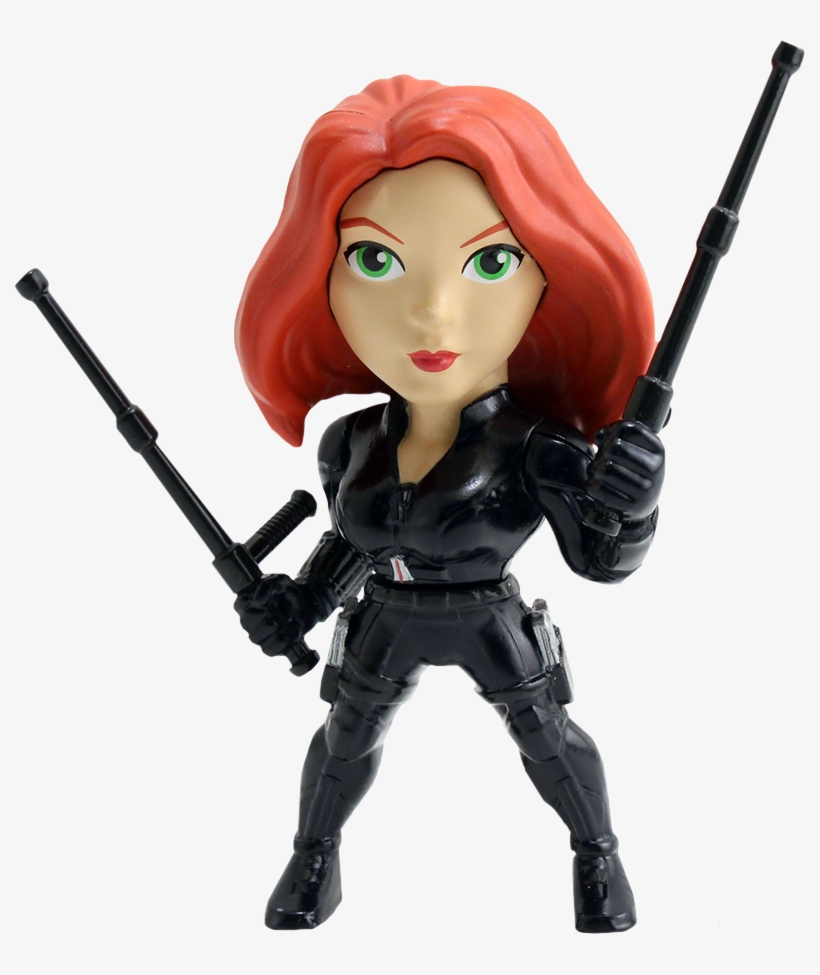 Black Widow 4” Metals Die-cast Action Figure - Captain America Civil War Toy Black Widow, transparent png download