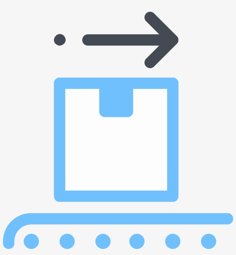 Shipping Centre Loading Belt Icon - Cargo, transparent png download