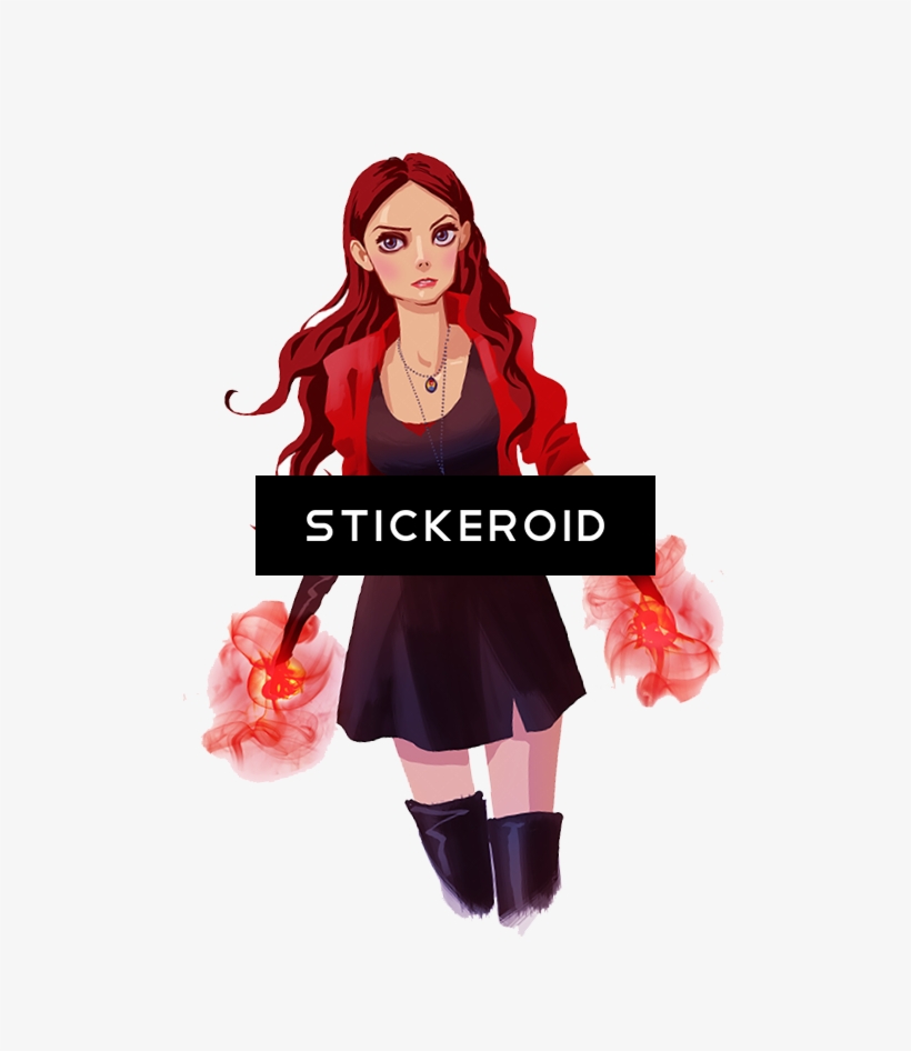 Scarlet Witch Hd - Girl, transparent png download