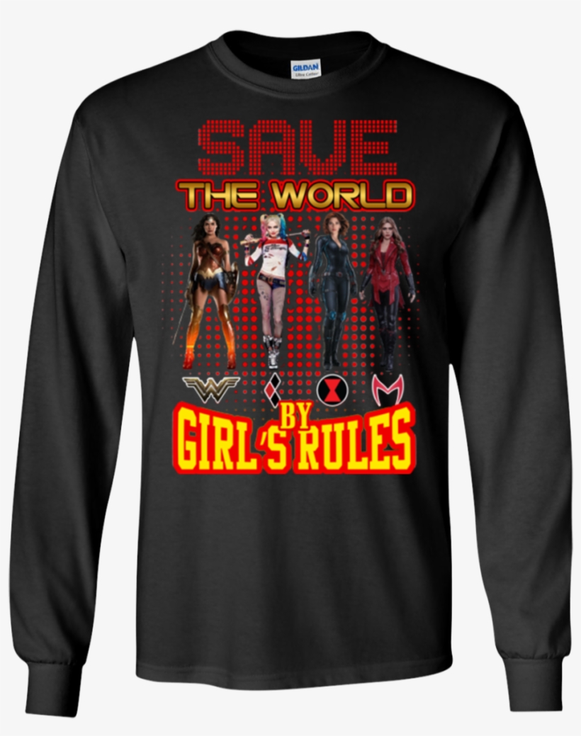 Girl Rules Wonder Woman Harley Quinn Black Widow Scarlet - All Gave Some Some Gave All 9-11-2001 16 Years Anniversary, transparent png download