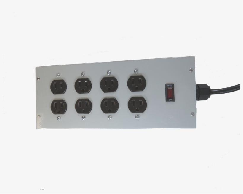 4 Outlet Commercial Power Strip 8 Outlet Commercial - Product, transparent png download