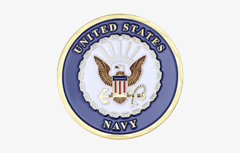 Navy Logo Ships Challenge Coin U - U.s. Navy Emblem America's Navy Challenge Coin, transparent png download