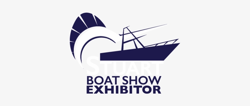Stuart Boat Show Exhibitor Logo Navy And White With - Stuart Boat Show, transparent png download