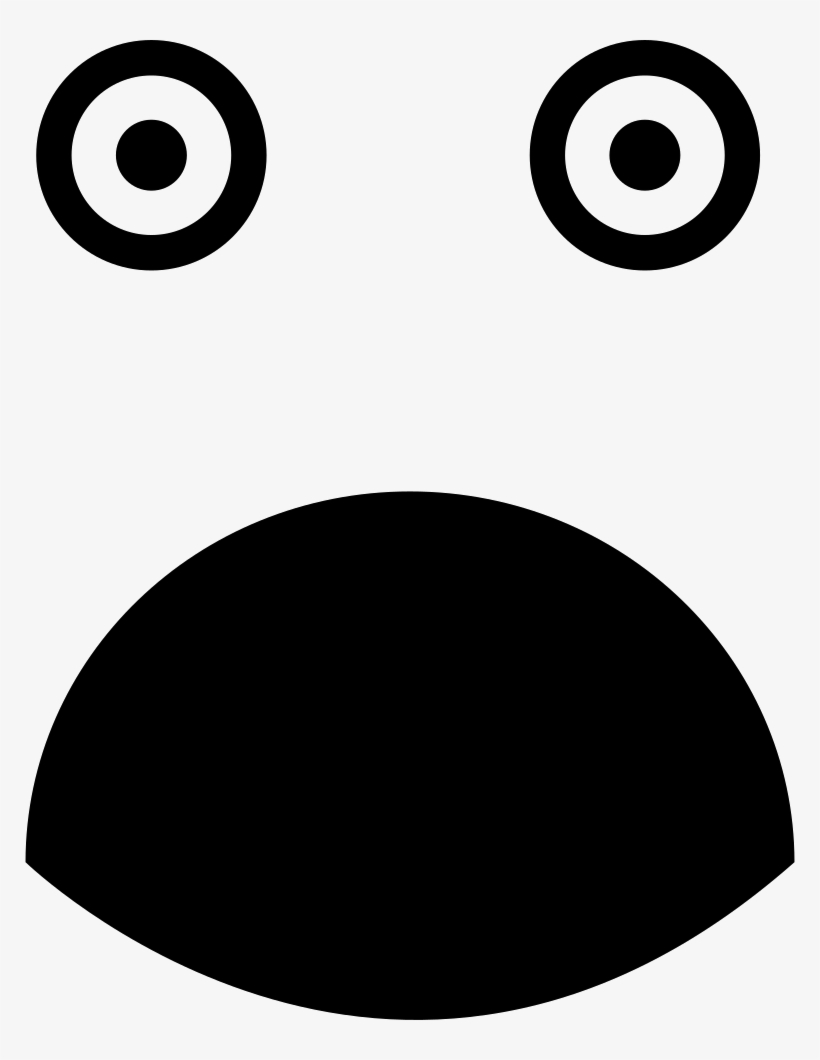 Surprised Rounded Square Face - Circle, transparent png download
