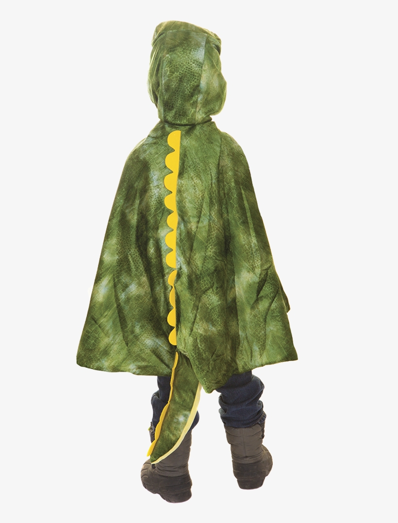 T-rex Cape - T Rex Hooded Cape Green, transparent png download