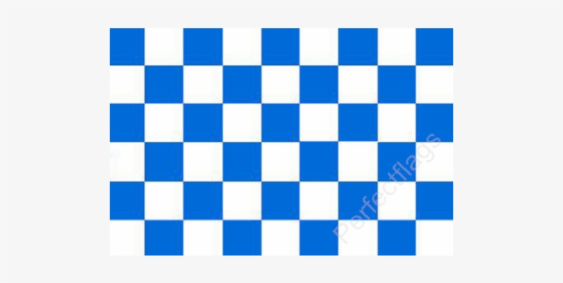 Chequered Dark Royal White Flag - 茶色 チェッカー, transparent png download