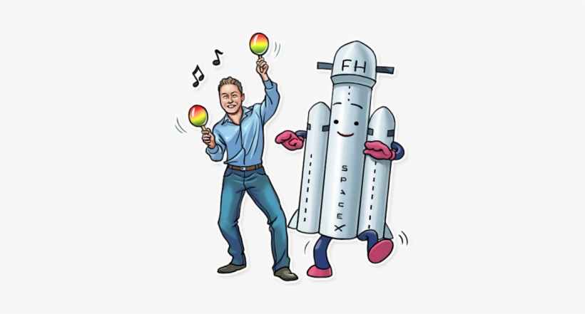 Dancing Elon Musk Party Илон Маск - Elon Musk Telegram Sticker, transparent png download