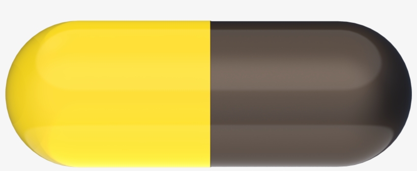 Yellow Pill Png, transparent png download