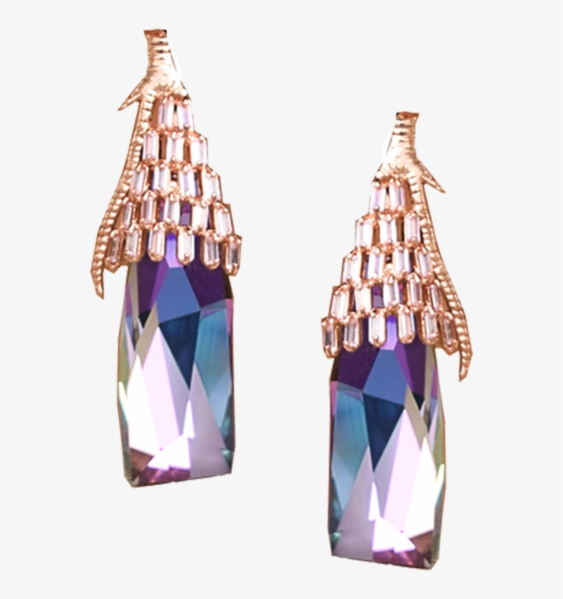 Icicle Rose Studs - Earring, transparent png download