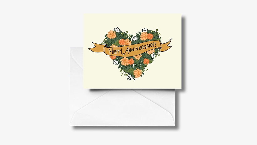"happy Anniversary" Greeting Card - Greeting Card, transparent png download