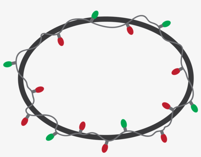 Christmas Lights Frame Png Christmas Light Frame - Marco Luces Navidenas Png, transparent png download