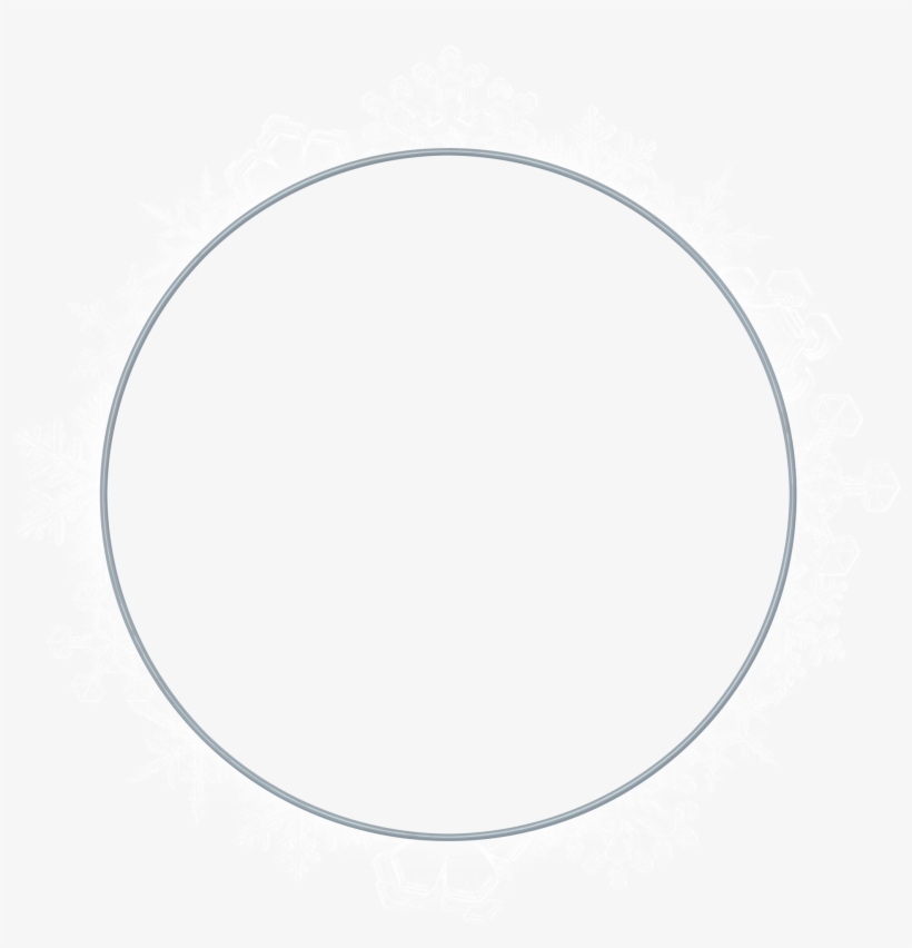 Snowflake Png Image - Clipart Black And White Circle, transparent png download