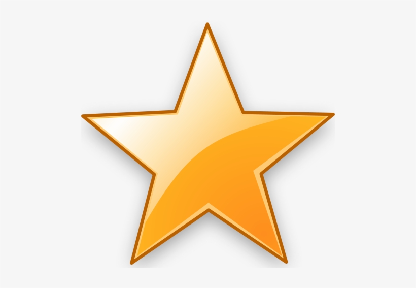 Cropped Gold Star Service - Bookmark Png, transparent png download