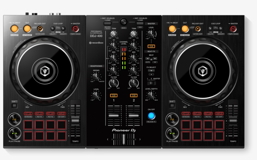 2-channel Dj Controller For Rekordbox Dj - Pioneer Ddj 400, transparent png download