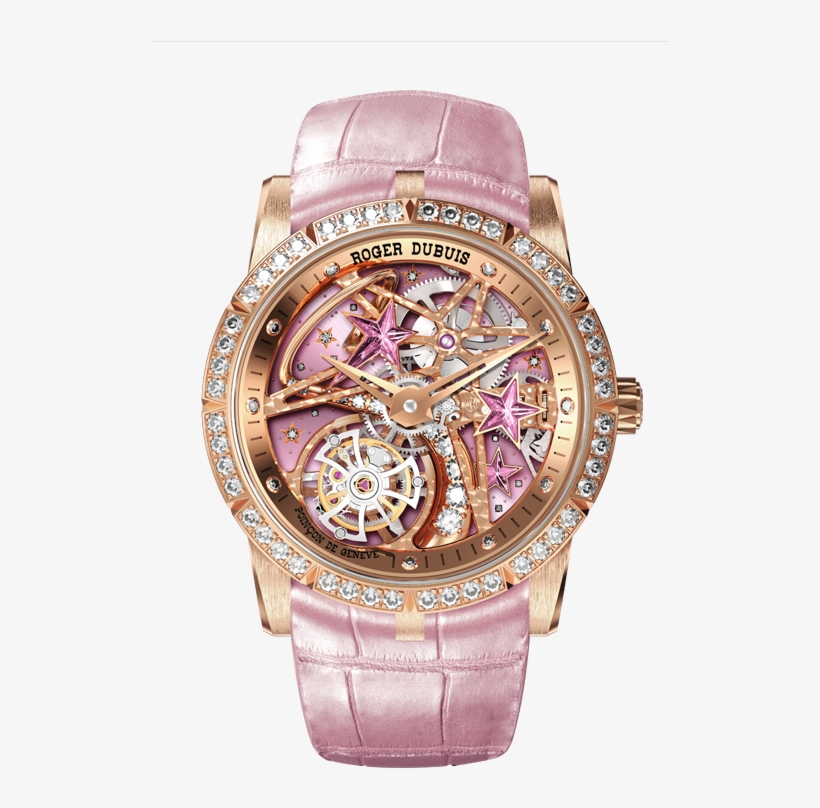 Excalibur Single Flying Tourbillon Shooting Star Pink - Roger Dubuis, transparent png download