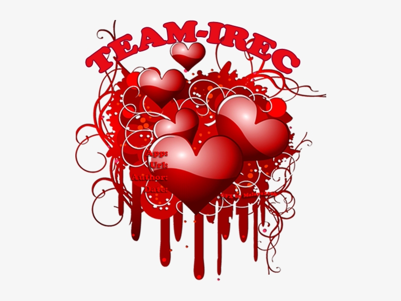 Red Heart Upp Skin - 3d Hearts, transparent png download