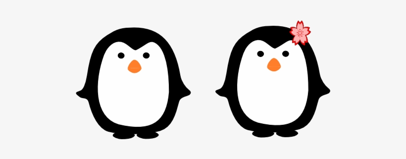 Two Penguins Clip Art At Vector Clip Art - Penguin Cups, transparent png download