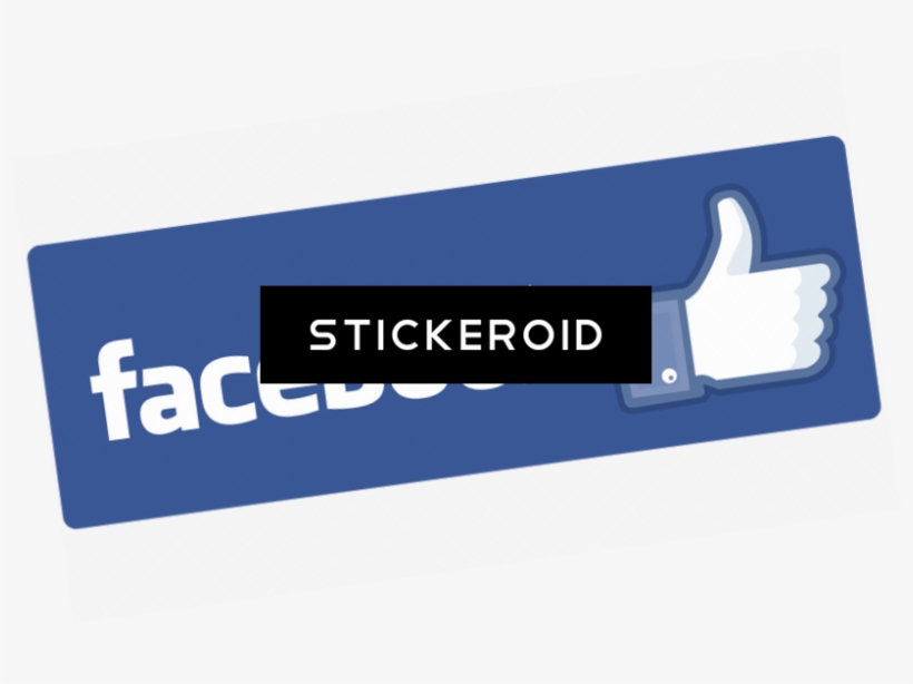 Facebook Like On Blue - Review Us On Facebook, transparent png download